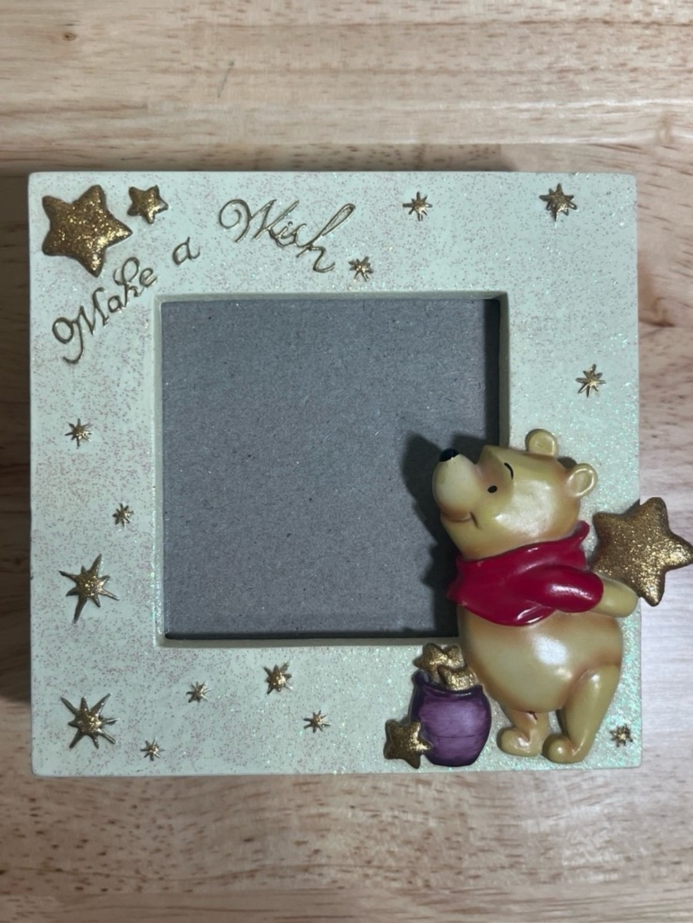 Winnie the Pooh Vintage Photo Frame Trinket Box ‘Make a Wish’ Keepsake Disney
